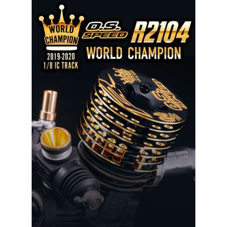 Moteur thermique radiocommandé R2104 WORLD CHAMPION LIMITED EDITION