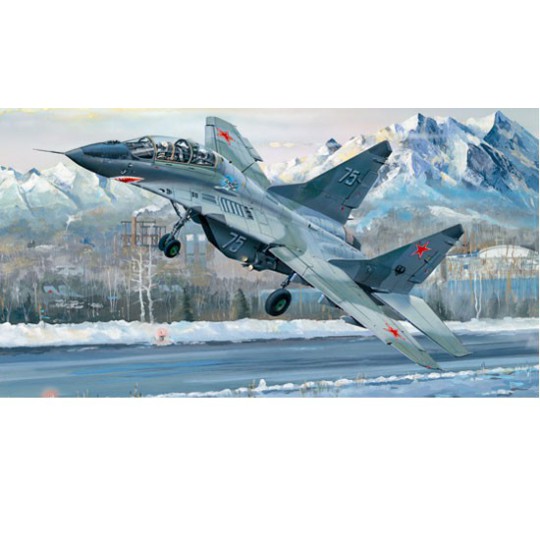 Maquette d'avion en plastique RUSSIAN MIG-29UB FULCRUM