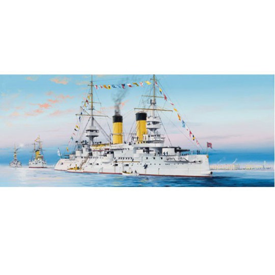 Maquette de Bateau en plastique RUSSIAN NAVY TSESAREVICH 1904 Maquette de Bateau en plastique RUSSIAN NAVY TSESAREVICH 1904