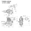 Moteur thermique radiocommandé GF 30 II Essence +F-6040