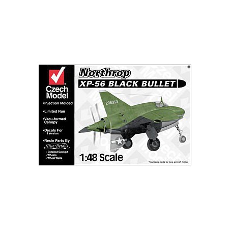 Maquette d'avion en plastique XP-56 BLACK BULLET 1/48