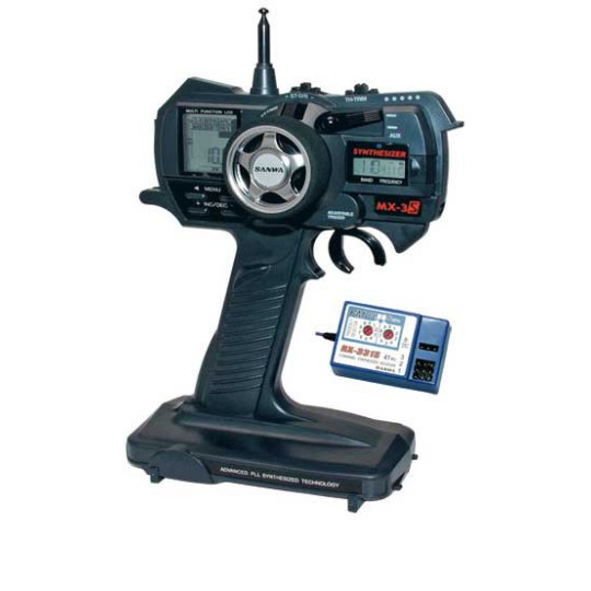 Ensemble pour radiocommande MX-3S 3 VOIES FM 40MHz SYNTHÉ- Ensemble pour radiocommande MX-3S 3 VOIES FM 40MHz SYNTHÉ-