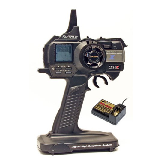 Ensemble pour radiocommande MX-3X SANWA 2.4 GHz FHSS-3 Ensemble pour radiocommande MX-3X SANWA 2.4 GHz FHSS-3