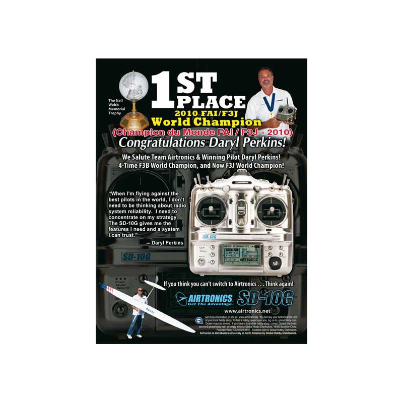 Ensemble pour radiocommande SD 10G SANWA 2.4 GHz 10 Voies