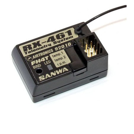 Accessoire pour radio RX-461 RECEPTEUR 4 VOIES 2,4GHZ TELEMETRIE