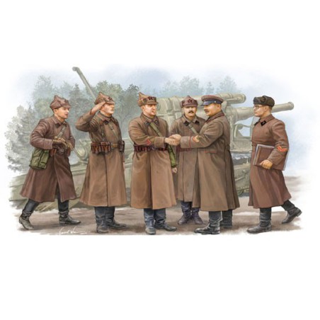 Figurine SOVIET ARTILLERY-COMMANDER INSPECTION