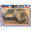 Maquette de Char en plastique MK IV"MALE" WWI TANK1/35