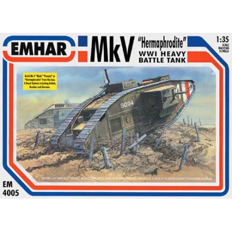 MKV tank inc "male female" and herma1/35 plastic tank model | Scientific-MHD