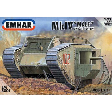 MKIV -Kunststoffmodell "männlicher" WWI Tank1/72 | Scientific-MHD
