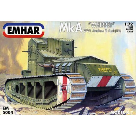 WWI Medium Plastic Model A "Whippet" Tank 1/72 | Scientific-MHD