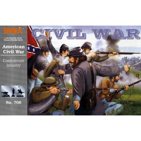 US figurine Confederate Infantry1/32 | Scientific-MHD