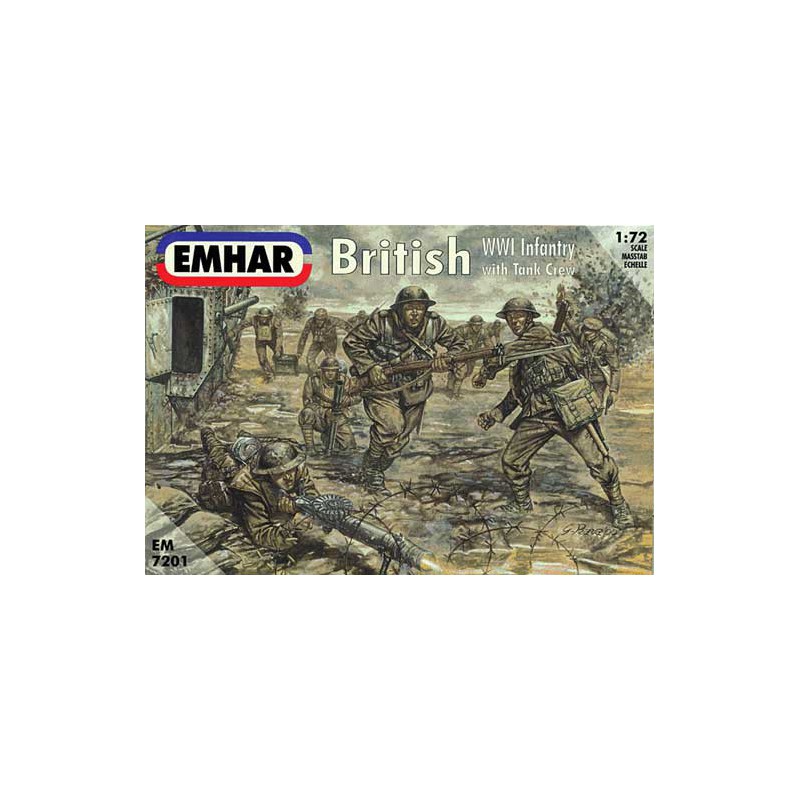 Figurine INFANTERIE BRITANNIQUE et EQUIPAGE1/72