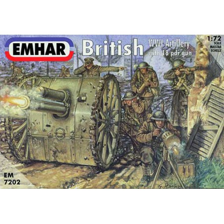 Britische Artillerie -Figuren und Canon WWI1/72 | Scientific-MHD