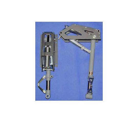 Accessoire embarqué TRAIN RENTRANT PNEUMATIQUE BI-JAMBES 9 à 20Kg - 85° - 203mm Accessoire embarqué TRAIN RENTRANT PNEUMATIQUE BI-JAMBES 9 à 20Kg - 85° - 203mm