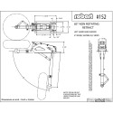 Eingebettete Zubehör Return Bi -Legs Reifenreifen 9 bis 20 kg - 85 ° - 203 mm | Scientific-MHD