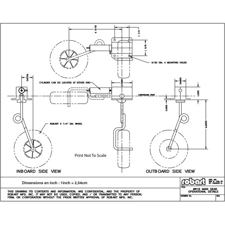 Accessoire embarqué TRAIN RENTRANT PNEUMATIQUE BI-JAMBES AT-6 - 1/5