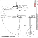 Accessoire embarqué TRAIN RENTRANT PNEUMATIQUE BI-JAMBES P-51 - 1/6