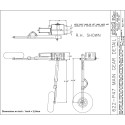 Accessoire embarqué TRAIN RENTRANT PNEUMATIQUE BI-JAMBES P-47 - 1/5