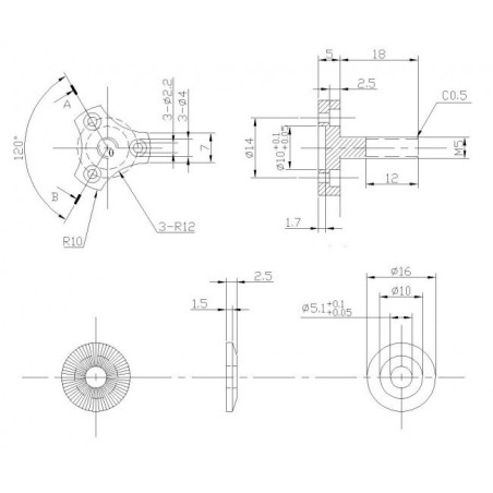 Elektromotor -Funk -gesteuerter Motor DM2220 KV1100 | Scientific-MHD