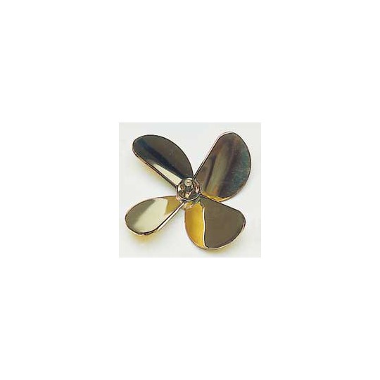 Accastillage de bateau HELICE QUADRIPALE LAITON - DROITE - 50mm - M4 Accastillage de bateau HELICE QUADRIPALE LAITON - DROITE - 50mm - M4