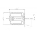 Elektromotor -Funk -gesteuerter Motor DM2220 KV1100 | Scientific-MHD