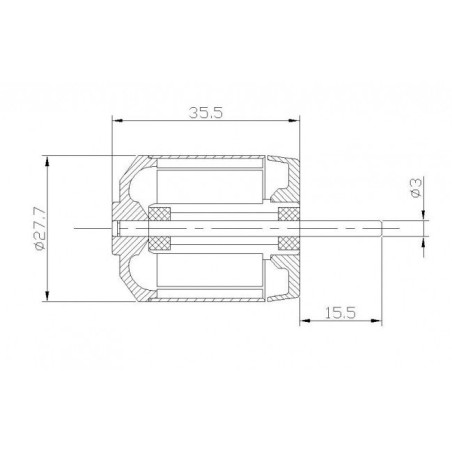 Electric motor radio controlled engine DM2220 KV1100 | Scientific-MHD