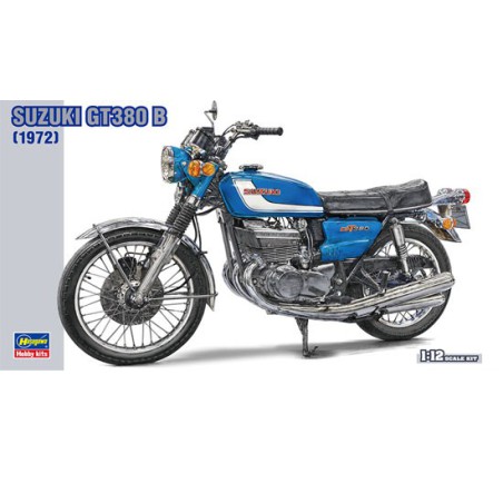 Maquette de moto en plastique SUZUKI GT380 B 1/24
