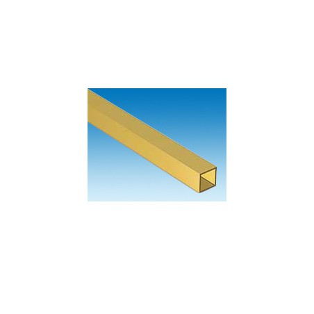 Messingmaterial Flexible Messingrohre Quadrat L. 304,8 x 0,81 x 6,25 x 12,7 mm | Scientific-MHD