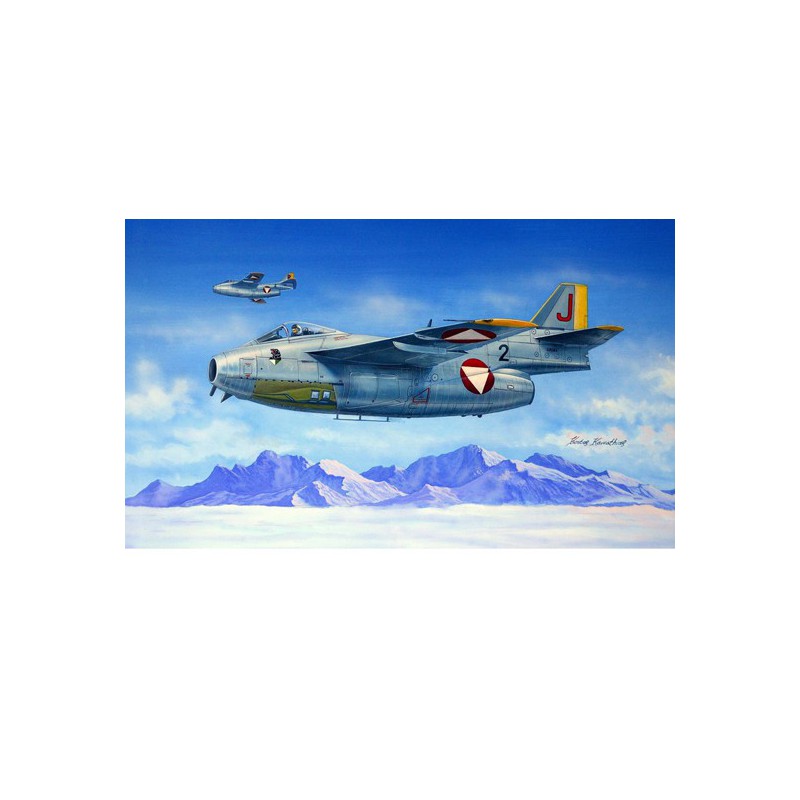 Maquette d'avion en plastique J29F Flying Barrel 1/48