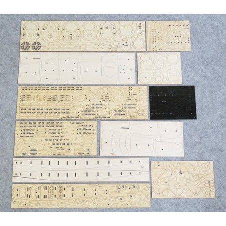 Wooden airplane model Albatros 500mm Kit | Scientific-MHD