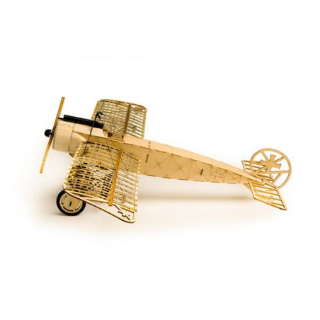 Maquette d'avion en bois FOKKER-E statique en kit