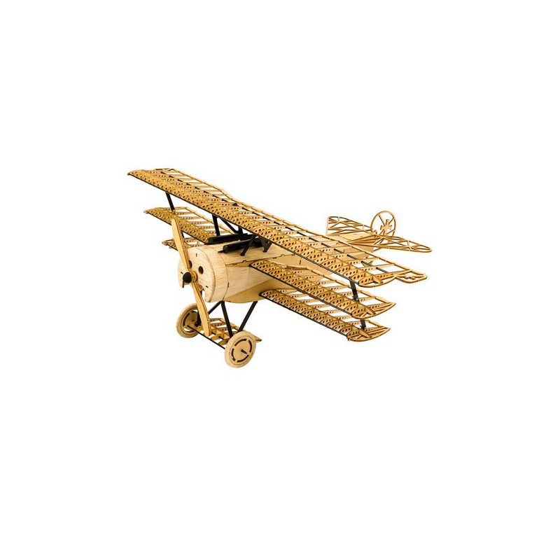 Maquette d'avion en bois Fokker DR1 Static 1/18 400 mm Maquette d'avion en bois Fokker DR1 Static 1/18 400 mm