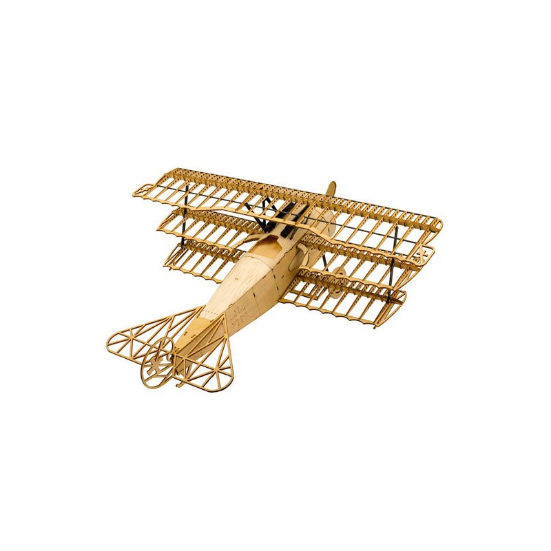 Maquette d'avion en bois Fokker DR1 Static 1/18 400 mm Maquette d'avion en bois Fokker DR1 Static 1/18 400 mm