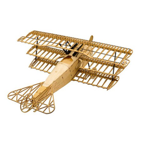 Holzflugzeugmodell Fokker DR1 Statisch 1/18 400 mm | Scientific-MHD