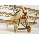 Wooden airplane model Fokker Dr1 Static 1/18 400 mm | Scientific-MHD