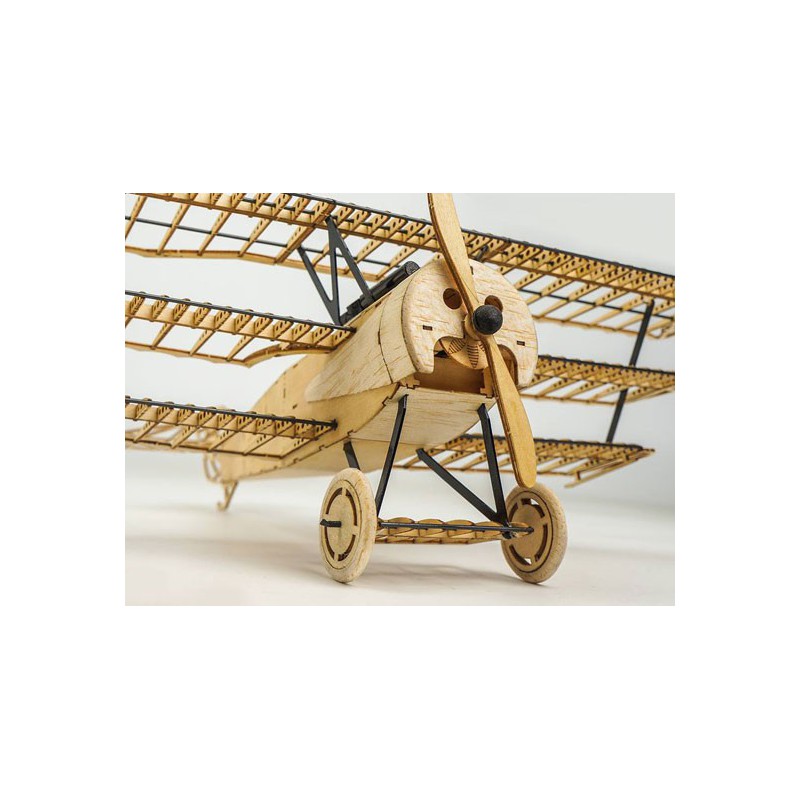 Maquette d'avion en bois Fokker DR1 Static 1/18 400 mm Maquette d'avion en bois Fokker DR1 Static 1/18 400 mm