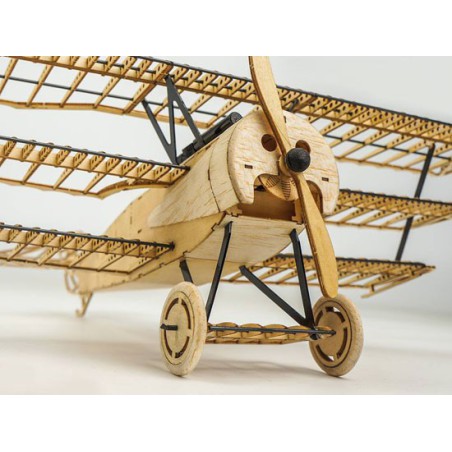 Maquette d'avion en bois Fokker DR1 Static 1/18 400 mm