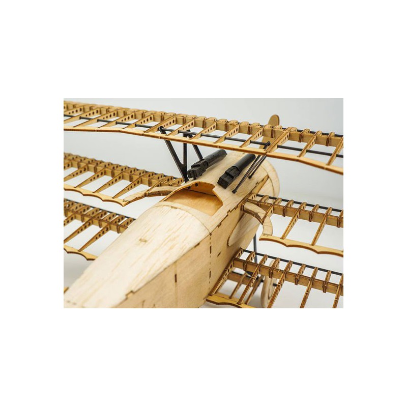 Maquette d'avion en bois Fokker DR1 Static 1/18 400 mm Maquette d'avion en bois Fokker DR1 Static 1/18 400 mm