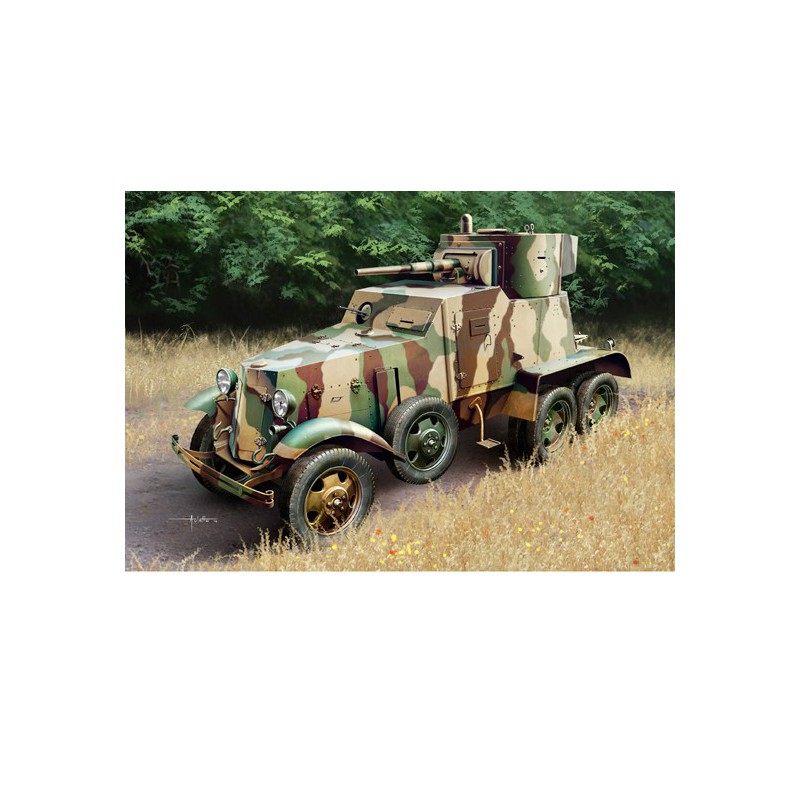 Maquette de Char en plastique Soviet BA-6 Amor Car 1/35