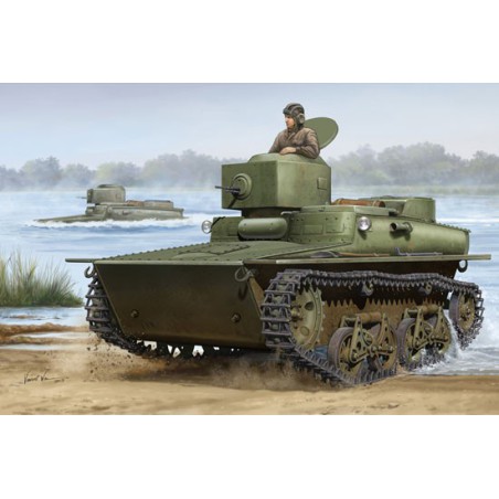 Maquette de Char en plastique T-37 Amphibie Light Tank 1/35