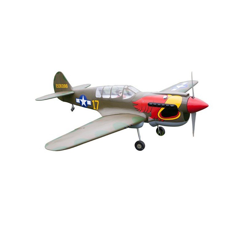 Avion thermique radiocommandé P-40N ARF + TR Electrique