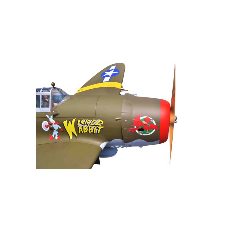 Avion thermique radiocommandé GIANT SCALE P-47 RAZORBACK 50-61cc/EP ARF