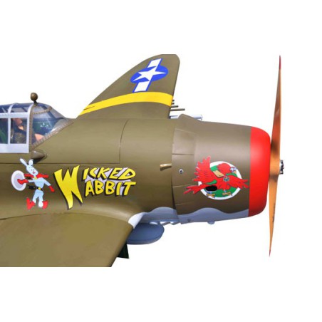 Riesiger, radio-scomputerthermischem Flugzeug P-47 Razorback 50-61cc/EP ARF | Scientific-MHD