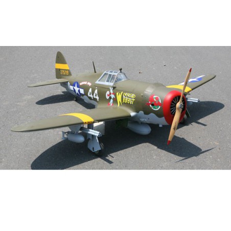 Radio thermal airplane P-47 Wicked Rabbit 50-61cc/EP ARF + Electoral train. | Scientific-MHD