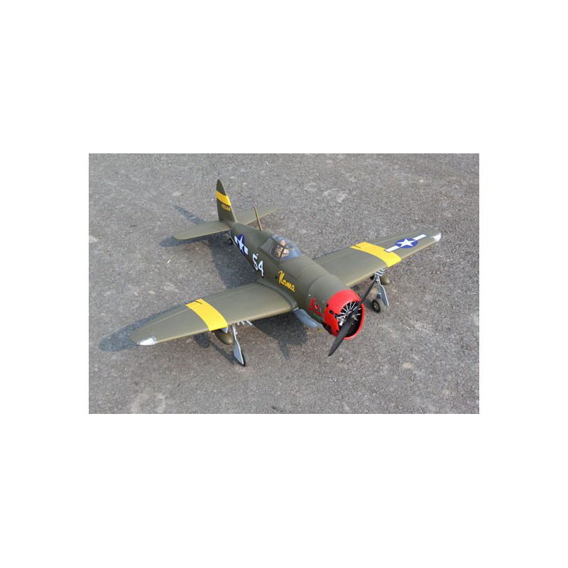 Avion thermique radiocommandé P-47 Little Bunny 10cc ARF Avion thermique radiocommandé P-47 Little Bunny 10cc ARF