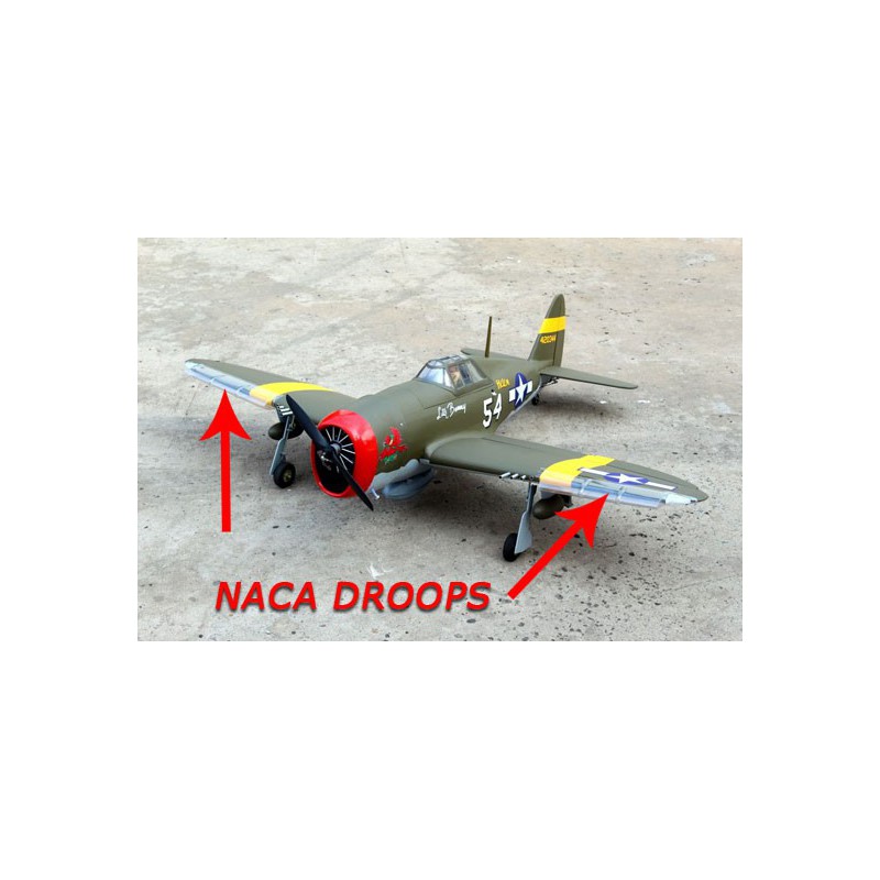 Avion thermique radiocommandé P-47 Little Bunny 10cc ARF Avion thermique radiocommandé P-47 Little Bunny 10cc ARF