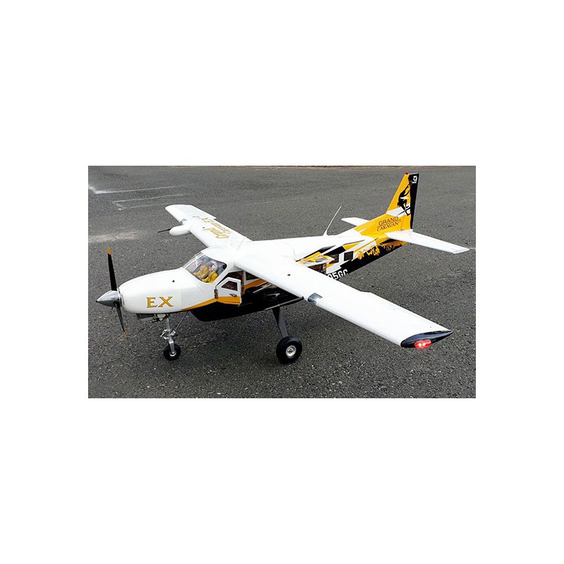 Avion thermique radiocommandé CESSNA Grand Caravan EX 35-40cc yellow black Avion thermique radiocommandé CESSNA Grand Caravan EX 35-40cc yellow black