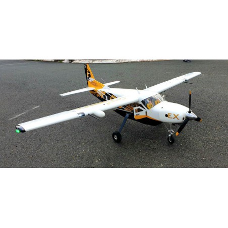 Radio-controlled thermal plane cessna large caravan ex 35-40cc yellow black | Scientific-MHD