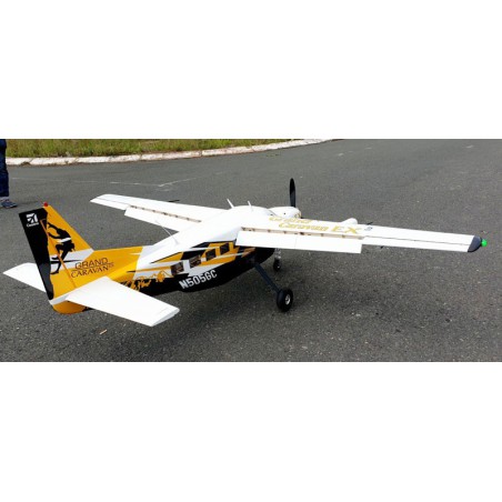 Avion thermique radiocommandé CESSNA Grand Caravan EX 35-40cc yellow black