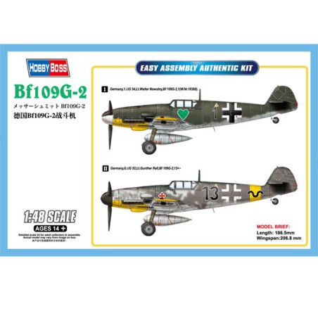 BF 109G-2 1/48 plastic plane model | Scientific-MHD